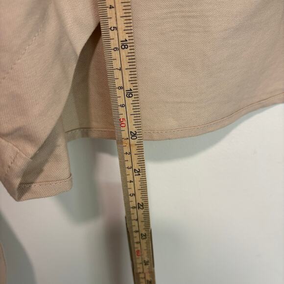 Forever 21 Utility Button Up Shirt Neutral Minimalist Cotton L - Picture 6 of 6